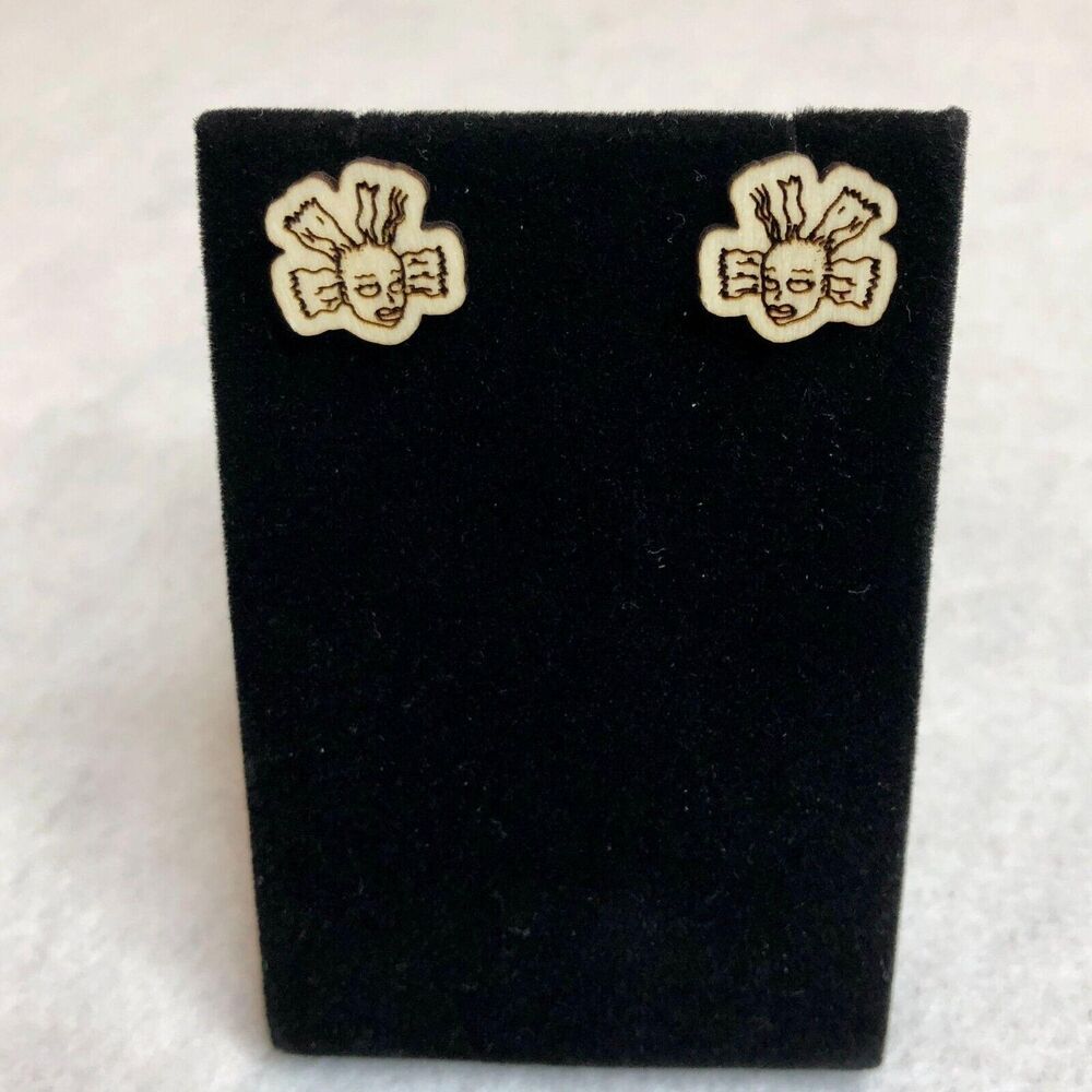 Rugrats Cynthia Wood Stud Earrings